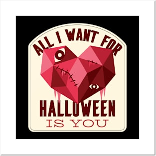 All I Wait For Halloween Is You Shirt Posters and Art